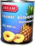 Ананас кольцами DREAM ж/б, 850мл