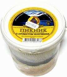 Сельдь филе-кусочки с ароматом копчения "Пикник", 770 г
