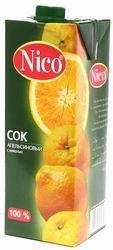 Сок "Nico" апельсиновый, 1л