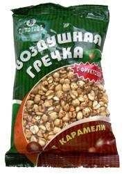 Воздушная гречка в карамели с фруктозой