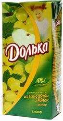 Нектар "Долька" из винограда и яблок, 1 л