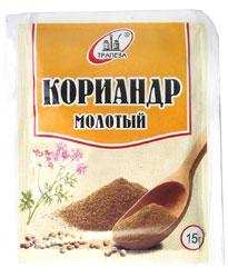 Кориандр молотый "Трапеза", 15г