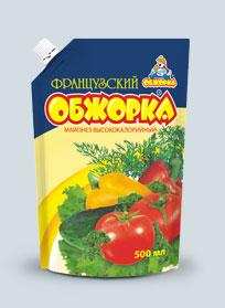 Майонез «Обжорка» Французский, дой-пак с дозатором 450 г