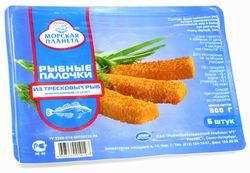 Рыбные палочки из тресковых рыб "Морскя планета", 300 г (6 штук)