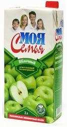 Сок "Моя семья" яблочный, 2 л