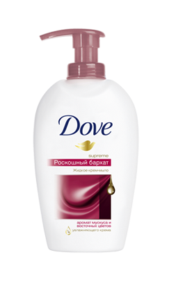 Жидкое крем-мыло Dove "Роскошный бархат", 250 мл