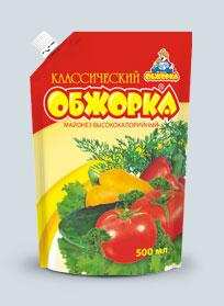 Майонез «Обжорка» Классический, дой-пак с дозатором 450 г