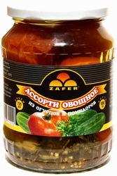Ассорти овощное из огурцов и помидоров "Zafer", 680 г