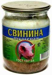 Свинина тушеная, 500 г
