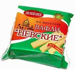 Вафли "Невские" на фруктозе "Лесной орех", 95 г