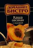 Каша овсяная моментального приготовления с персиком, сливочный вкус "Домашнее Бистро", 49 г