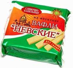 Вафли "Невские" на фруктозе "Сливочно-ванильные", 95 г
