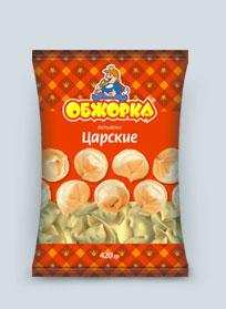 Пельмени «Обжорка» Царские (новая упаковка), пакет п/пропилен 420 г