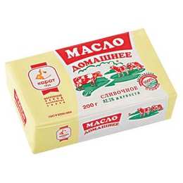 Масло «Домашнее», 200 г, фольга